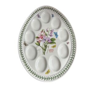 Portmeirion Botanic Garden Sweet Pea Deviled Egg Platter Susan Williams-Ellis